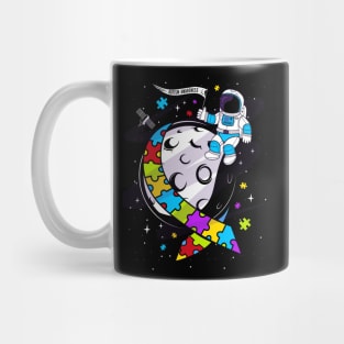 autism space stars awareness astronaut Mug